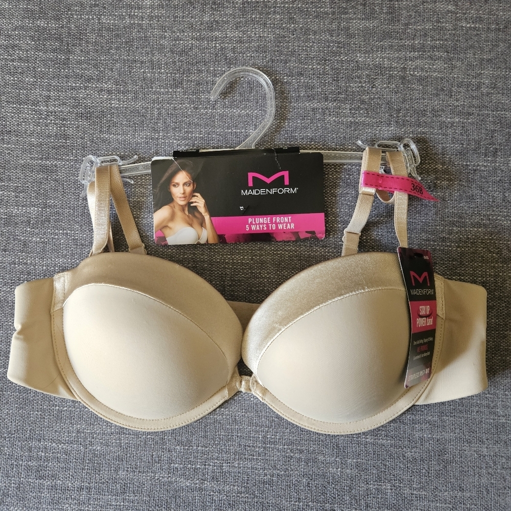 MAIDENFORM Strapless Multi-Way Bra - Nude Size 36B - Picture 5 of 9